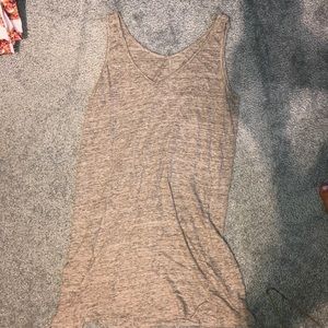 Tank top dress, heather gray